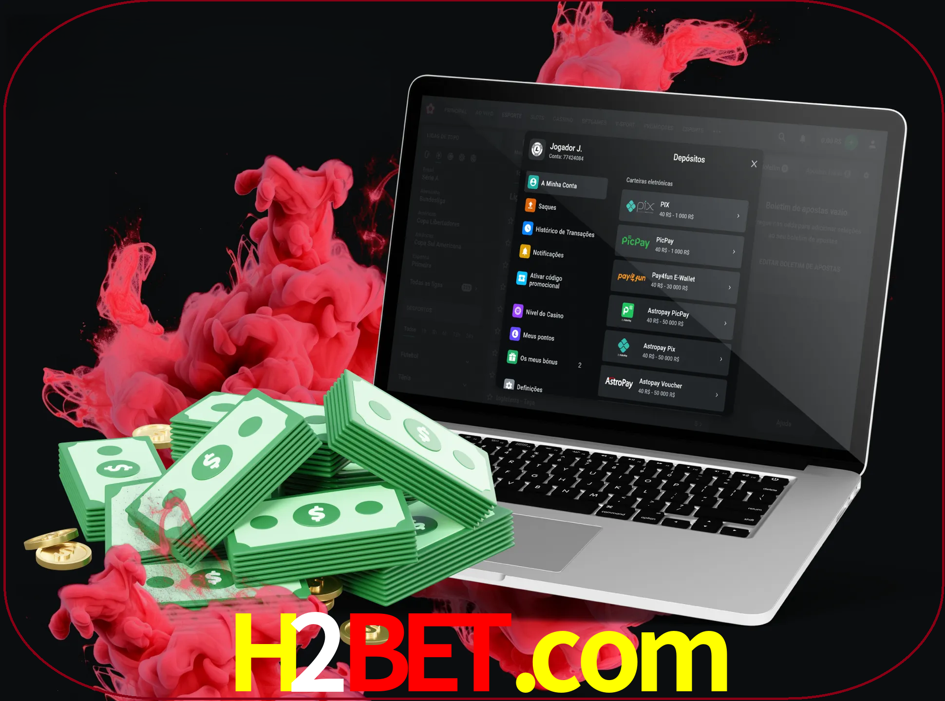 Para efetuar um depósito na sua conta h2bet, basta escolher o método de depósito e especificar o montante.